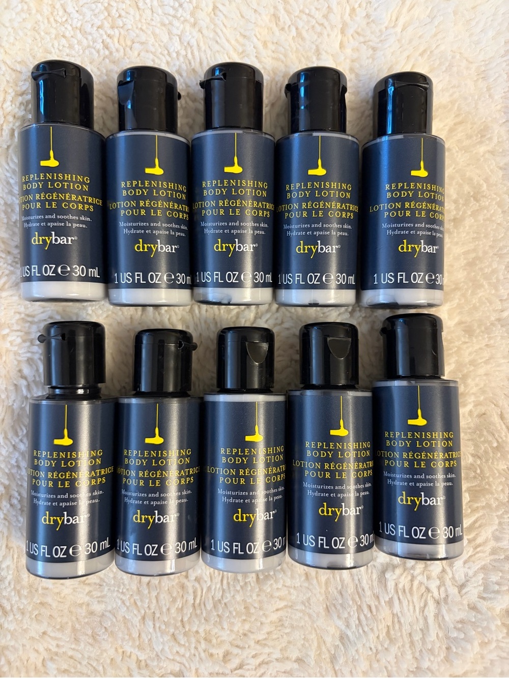 NEW Drybar Replenishing Body Lotion BUNDLE LOT 1oz travel size x10 bottles